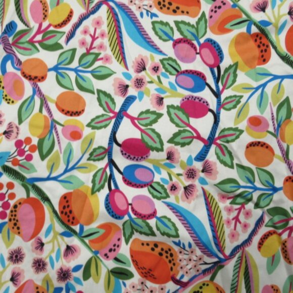 Anthropologie Hutch Bandeau Romper White Orange Motif M - Picture 10 of 13